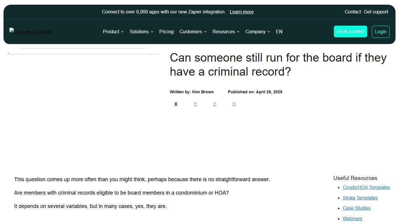 Can someone still run for the board if they have a criminal record?